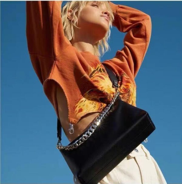 ⁦תיק צד שחור נשים בסגנון זארה ZARA⁩ – תמונה ⁦6⁩