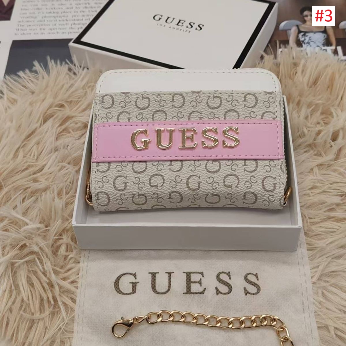 תיק צד נשים עם רצועה גאס GUESS – תמונה 4