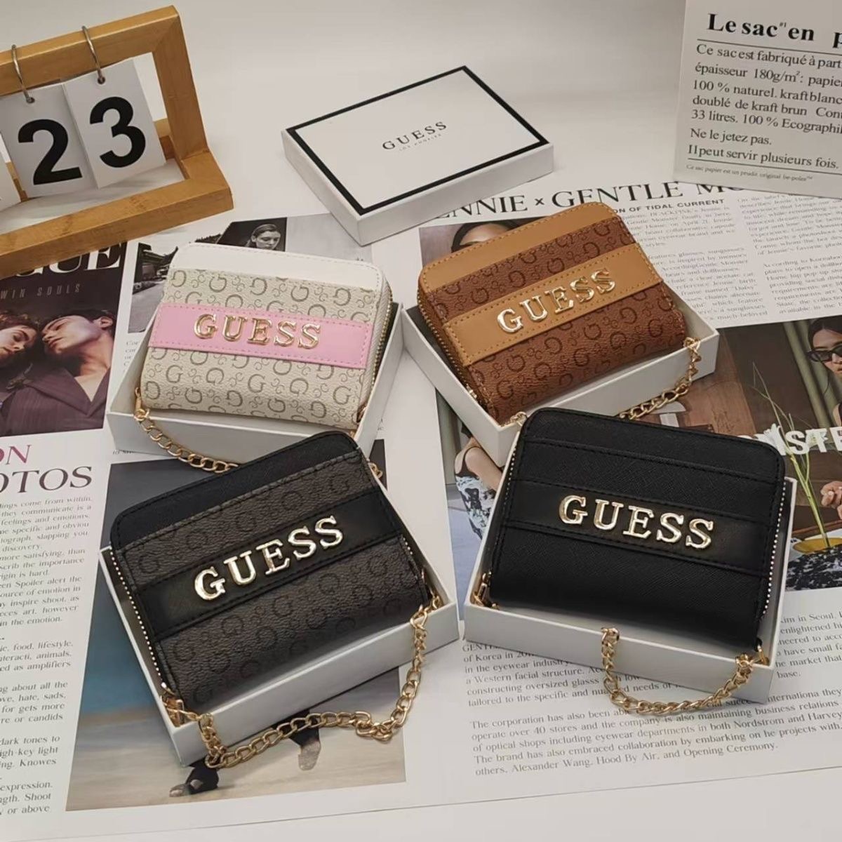 תיק צד נשים עם רצועה גאס GUESS – תמונה 9