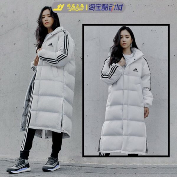 ⁦מעיל פוך ארוך לנשים אדידס ADIDAS⁩ – תמונה ⁦3⁩