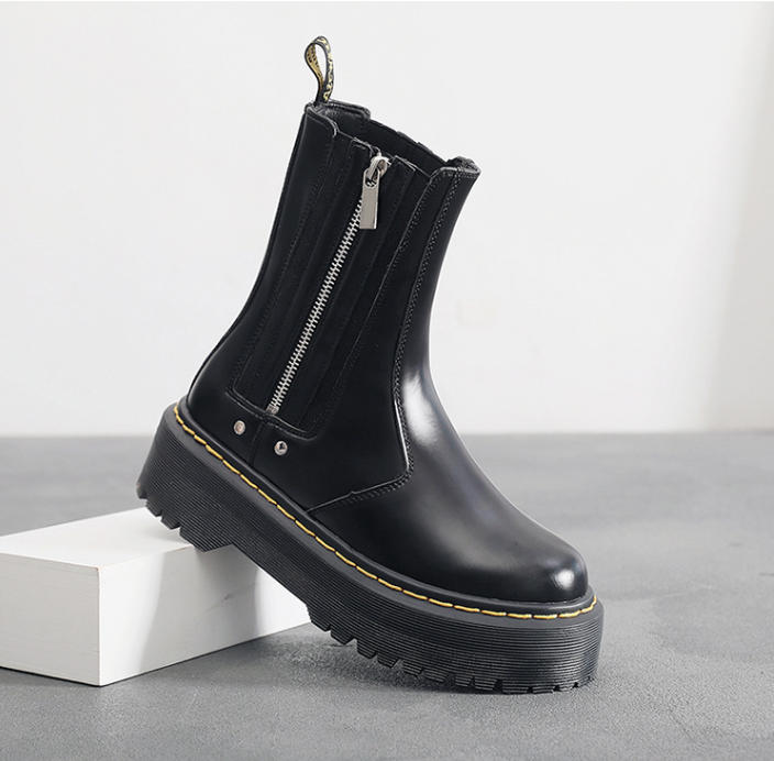 מגפי דר מרטינס שחורות עם רוכסן Dr. Martens – תמונה 5