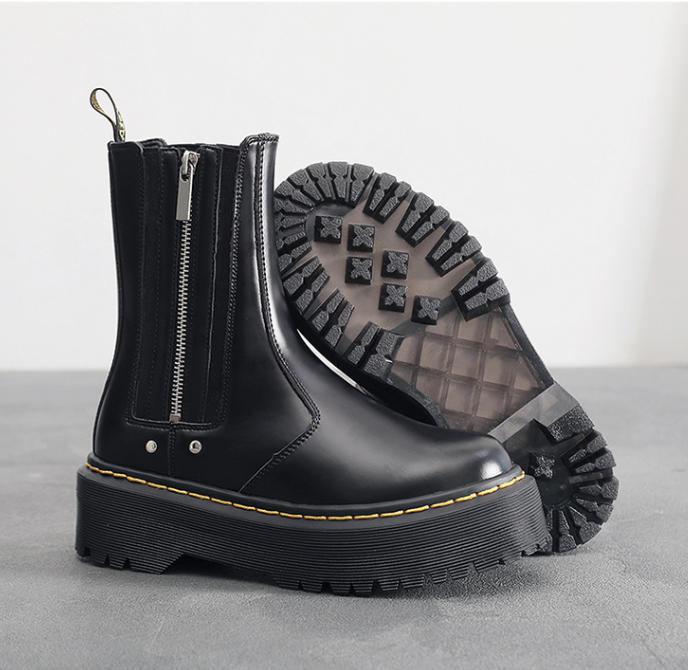 מגפי דר מרטינס שחורות עם רוכסן Dr. Martens – תמונה 7