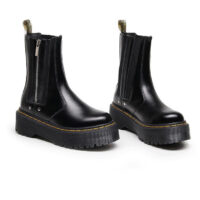 מגפי דר מרטינס שחורות עם רוכסן Dr. Martens