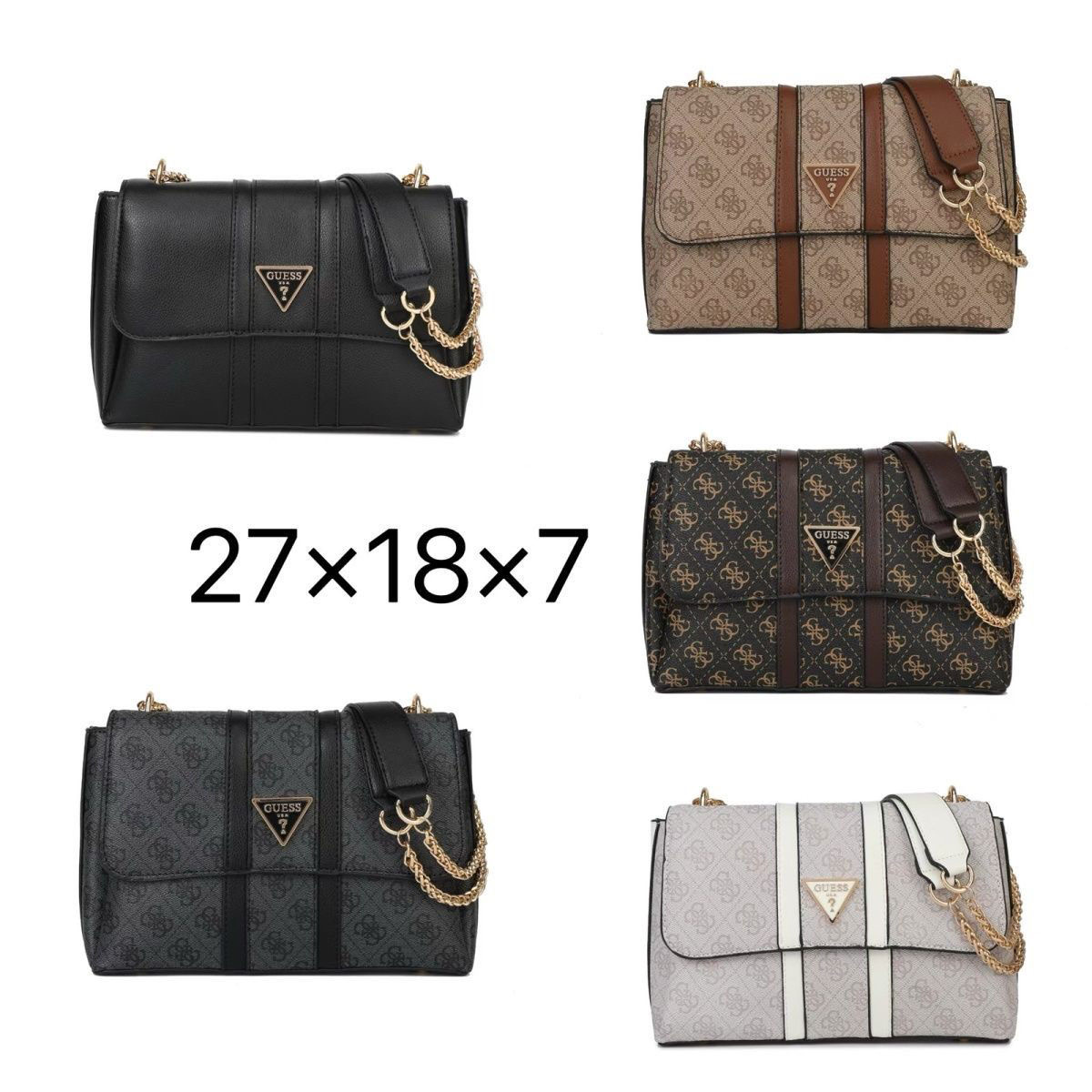 תיק צד מעטפה שני צבעים גאס GUESS – תמונה 2