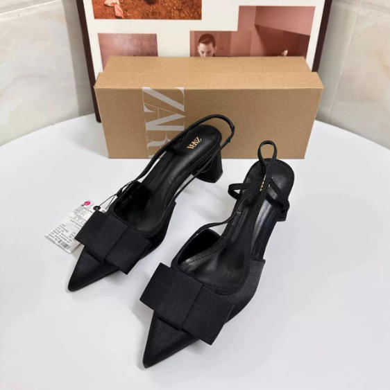 כפכפי עקב שפיץ אלגנטיות זארה ZARA – תמונה 2