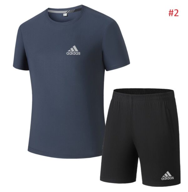 ⁦חליפת ספורט קצרה לגברים מידות גדולות אדידס ADIDAS⁩ – תמונה ⁦3⁩
