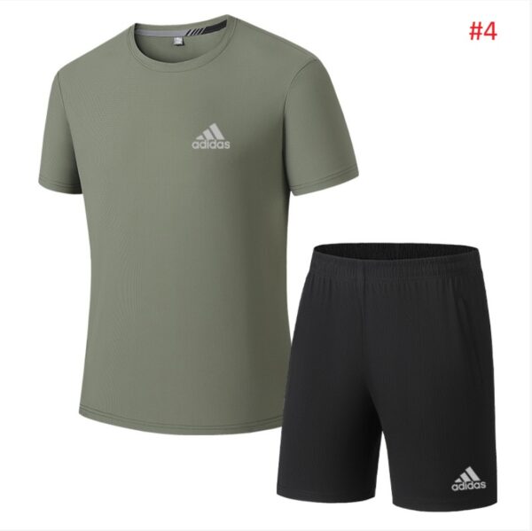 ⁦חליפת ספורט קצרה לגברים מידות גדולות אדידס ADIDAS⁩ – תמונה ⁦5⁩