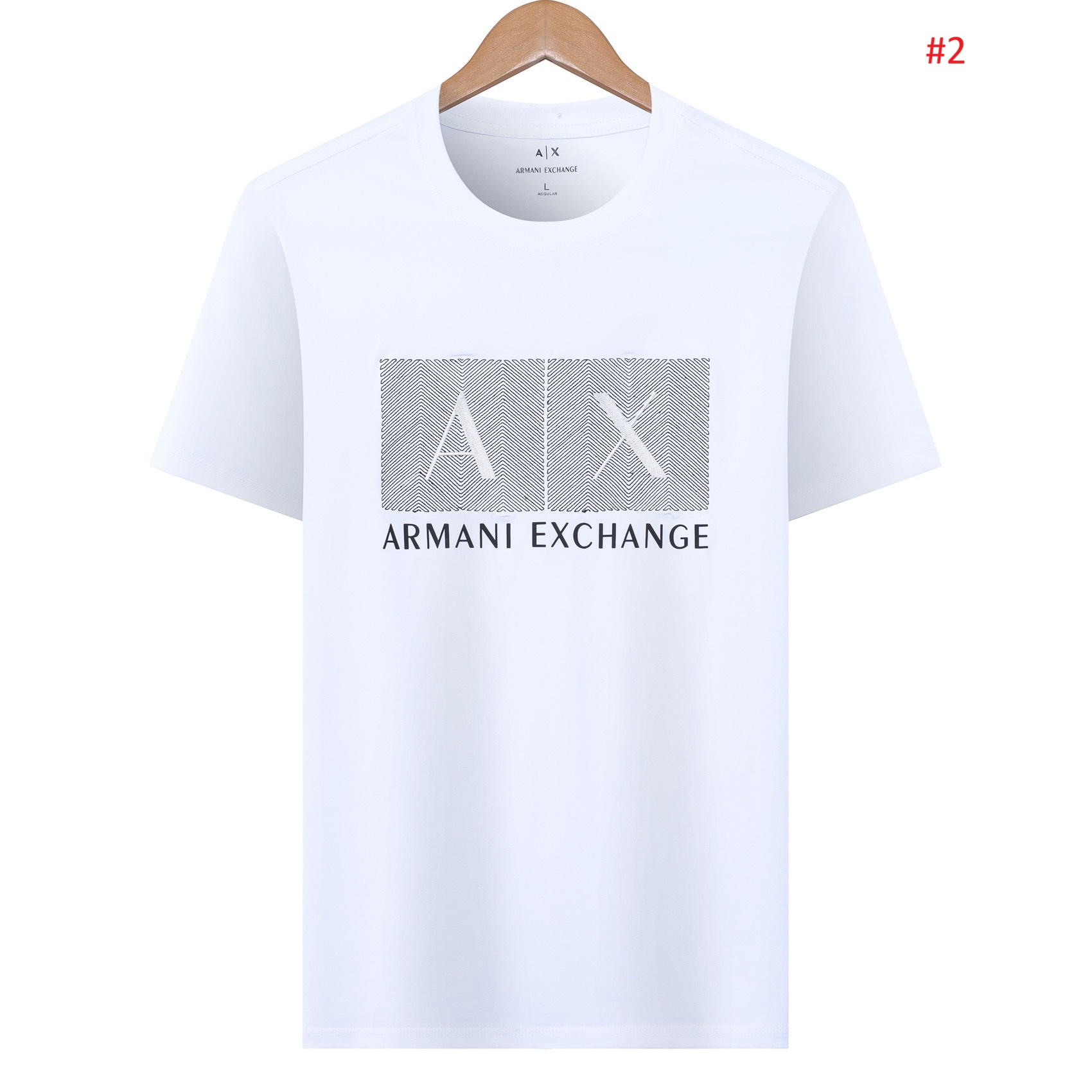 חולצה קצרה לגברים עם לוגו ארמני ARMAN – תמונה 3