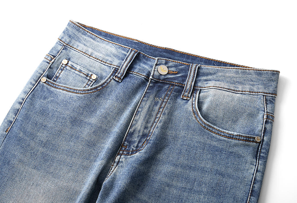 ג'ינס ארוך שחור גזרה ישרה לגבר ארמני ARMANI – תמונה 3