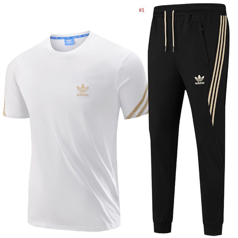 חליפה ספורטיבית לגברים מידות גדולות L-5XL אדידס ADIDAS – תמונה 2