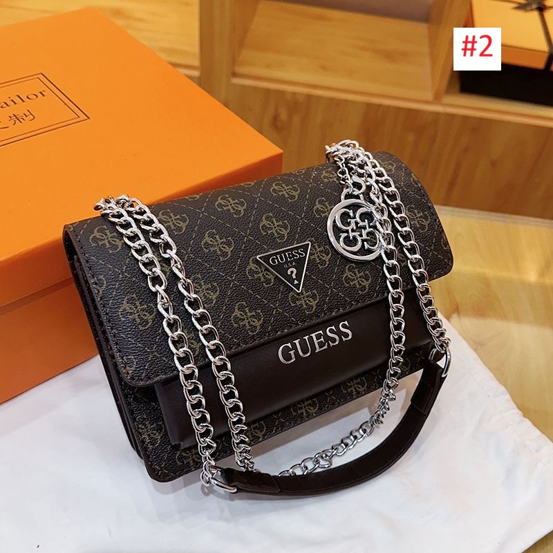 תיק ערב גאס GUESS עם רצועת שרשרת – תמונה 3