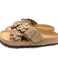 כפכפי בירקנשטוק זמש פרחים לנשים Birkenstock