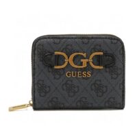 ארנק מרובע מודפס עם רוכסן גאס GUESS