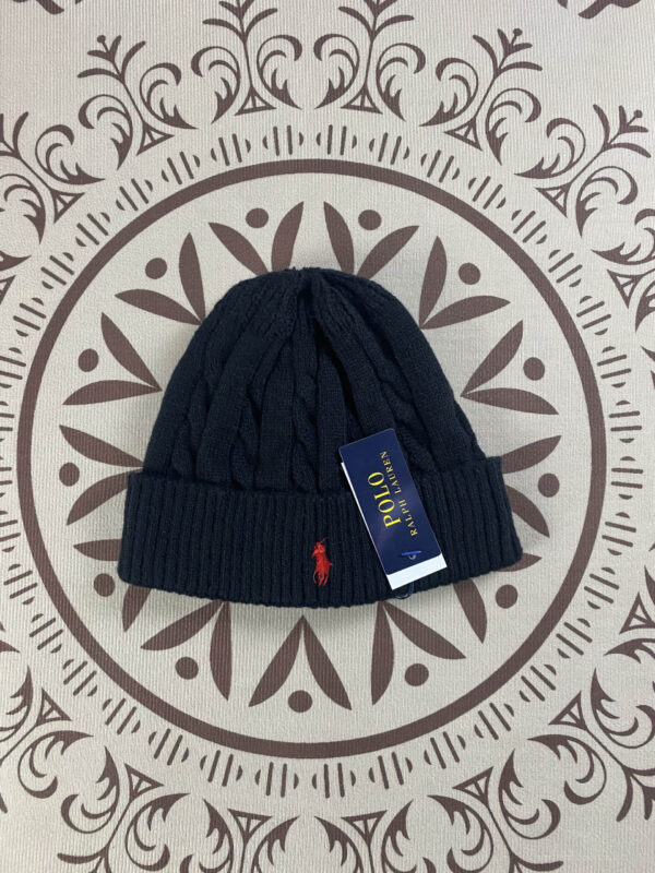 ⁦כובע צמר פולו ראלף לורן דוגמת צמות Ralph Lauren⁩ – תמונה ⁦5⁩