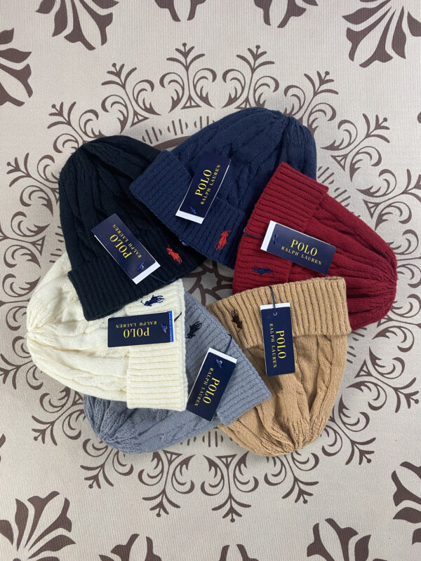 ⁦כובע צמר דוגמת צמות  פולו ראלף לורן Ralph Lauren⁩ – תמונה ⁦16⁩