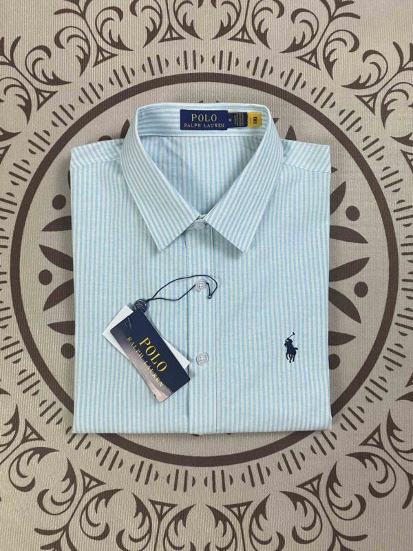 ⁦חולצת פסים מכופתרת לגברים פולו ראלף לורן Ralph Lauren⁩ – תמונה ⁦2⁩