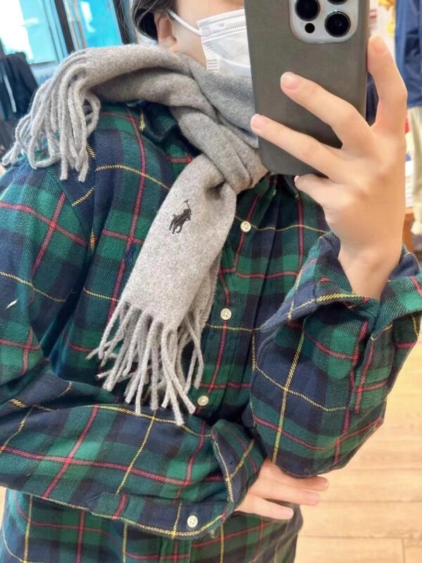 ⁦צעיף צמר אופנתי לנשים  פולו ראלף לורן Ralph Lauren⁩ – תמונה ⁦13⁩