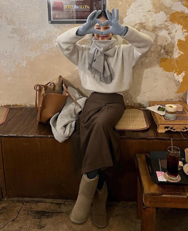 ⁦צעיף צמר אופנתי לנשים  פולו ראלף לורן Ralph Lauren⁩ – תמונה ⁦7⁩