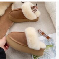 כפכפי פרווה פלטפורמה נשים האג UGG