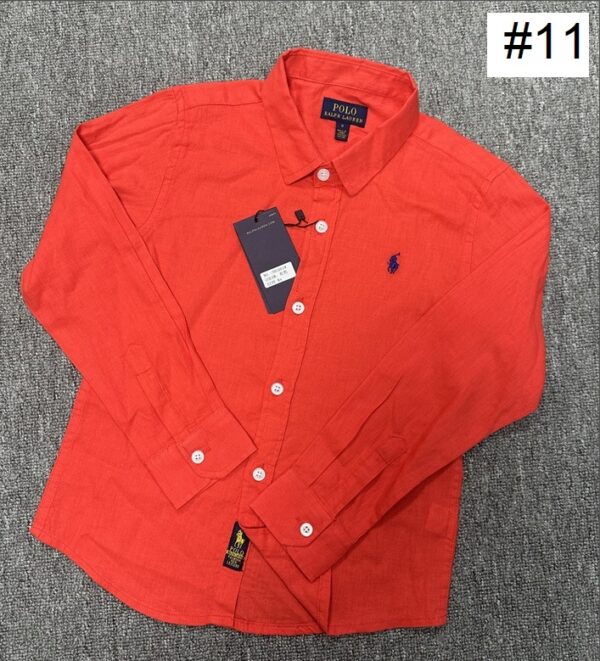 ⁦חולצת כפתורים פשתן לילדים פולו ראלף לורן Ralph Lauren⁩ – תמונה ⁦13⁩
