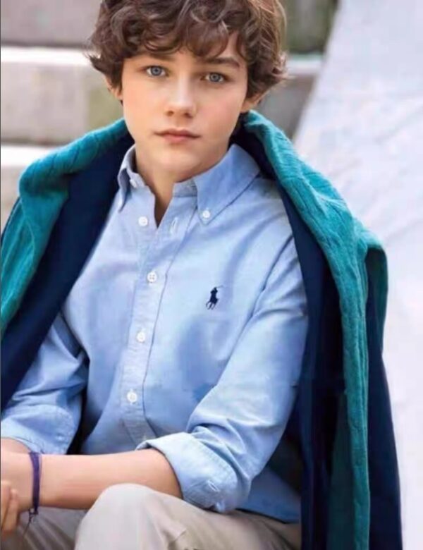 ⁦חולצת כפתורים פשתן לילדים פולו ראלף לורן Ralph Lauren⁩ – תמונה ⁦16⁩