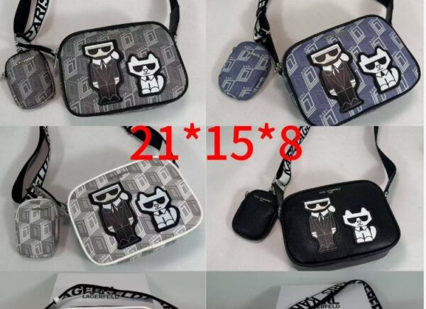 ⁦תיק צד לנשים עם ארנק תואם קארל לגרפלד  Karl Lagerfeld⁩ – תמונה ⁦8⁩