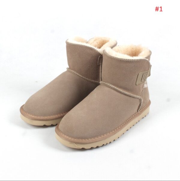 ⁦מגפי פרווה נמוכות לנשים עם לוגו האג UGG⁩ – תמונה ⁦2⁩