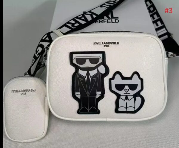 ⁦תיק צד לנשים עם ארנק תואם קארל לגרפלד  Karl Lagerfeld⁩ – תמונה ⁦4⁩