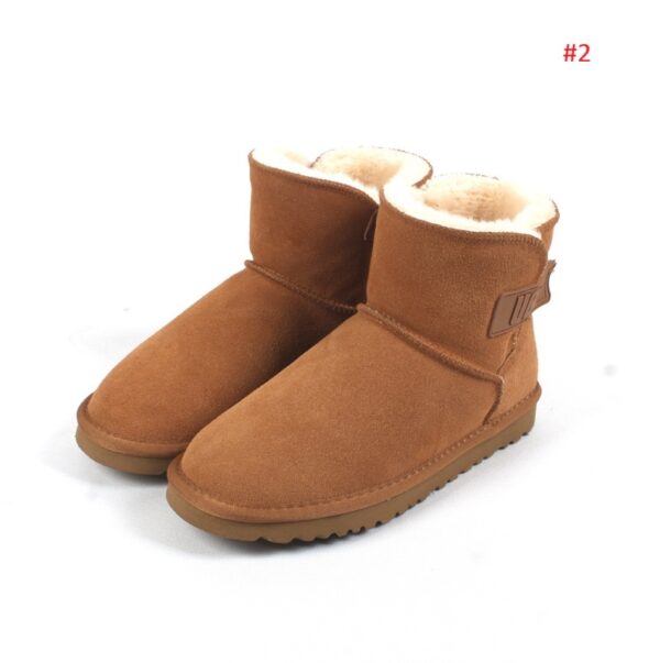 ⁦מגפי פרווה נמוכות לנשים עם לוגו האג UGG⁩ – תמונה ⁦3⁩