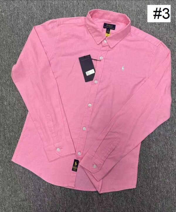 ⁦חולצת כפתורים פשתן לילדים פולו ראלף לורן Ralph Lauren⁩ – תמונה ⁦5⁩
