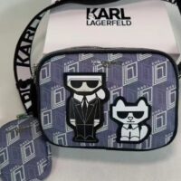 תיק צד לנשים עם ארנק תואם קארל לגרפלד  Karl Lagerfeld