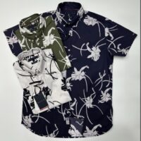 חולצת כפתורים מודפסת גברים טומי היליפגר TOMMY HILFIGER