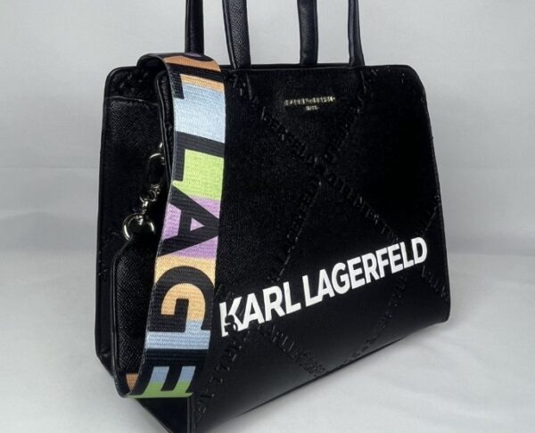 ⁦תיק יד עם רצועה לנשים קרל לגרפלד Karl Lagerfeld⁩ – תמונה ⁦4⁩