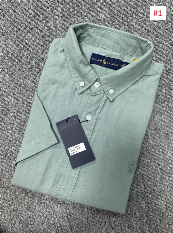 ⁦חולצה מכופתרת קצרה גברים פולו ראלף לורן Ralph Lauren⁩ – תמונה ⁦2⁩