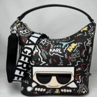 תיק צד מודפס קרל לגרפלד Karl Lagerfeld