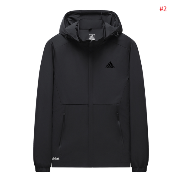 ⁦מעיל ניילון עם כובע אדידס מידות גדולות ADIDAS⁩ – תמונה ⁦4⁩