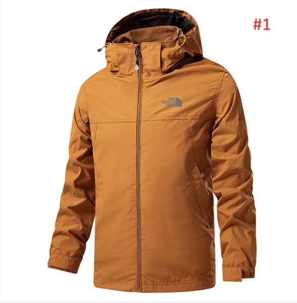 ⁦מעיל ניילון עם כובע לגברים מידות גדולות THE NORTH FACE דה נורת' פייס⁩ – תמונה ⁦2⁩