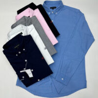 חולצה מכופתרת לגברים שרוול ארוך קלווין קליין CK