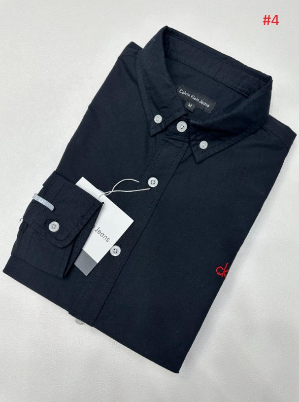 חולצה מכופתרת לגברים שרוול ארוך קלווין קליין CK – תמונה 5