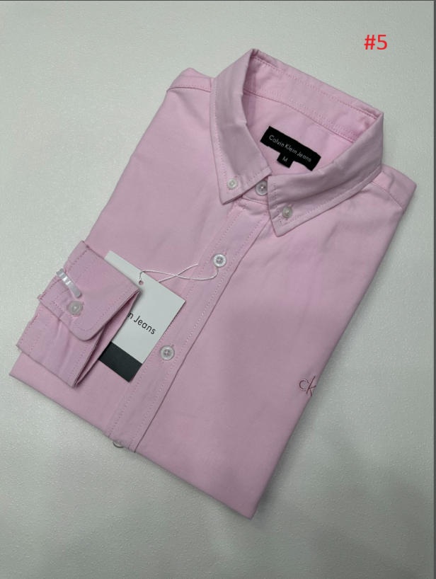 חולצה מכופתרת לגברים שרוול ארוך קלווין קליין CK – תמונה 6