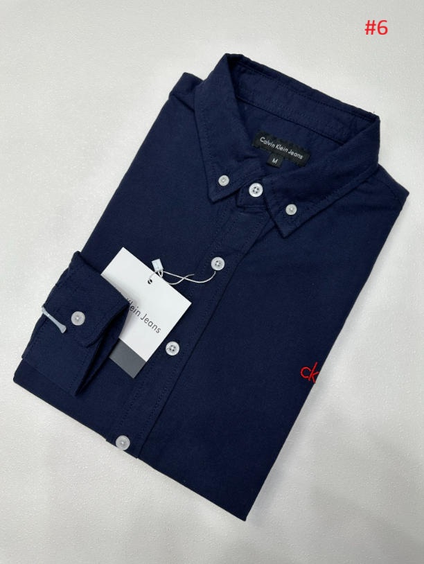 חולצה מכופתרת לגברים שרוול ארוך קלווין קליין CK – תמונה 7