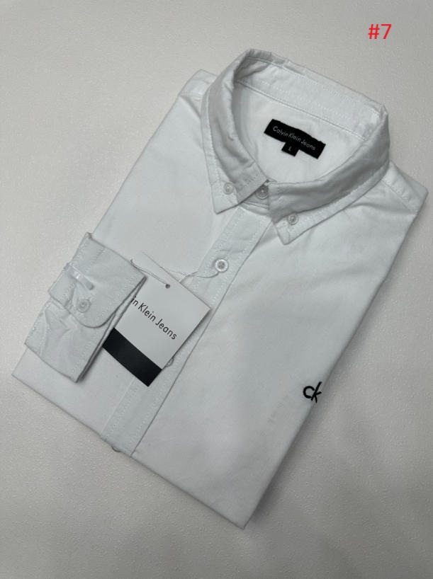 חולצה מכופתרת לגברים שרוול ארוך קלווין קליין CK – תמונה 8