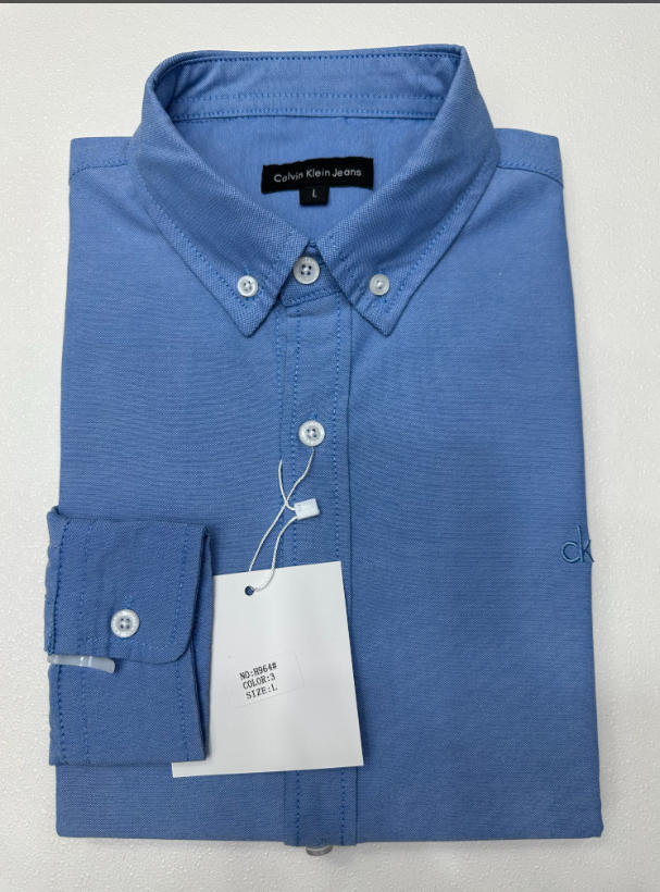 חולצה מכופתרת לגברים שרוול ארוך קלווין קליין CK – תמונה 10