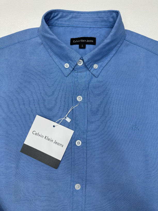 חולצה מכופתרת לגברים שרוול ארוך קלווין קליין CK – תמונה 11