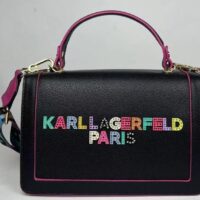 תיק צד מלבני לנשים עם ידית קרל לגרפלד Karl Lagerfeld