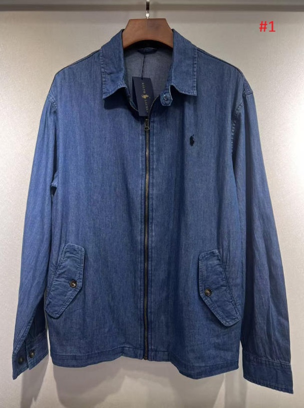 חולצת גינס עם רוכסן לגברים פולו ראלף לורן Ralph Lauren – תמונה 2