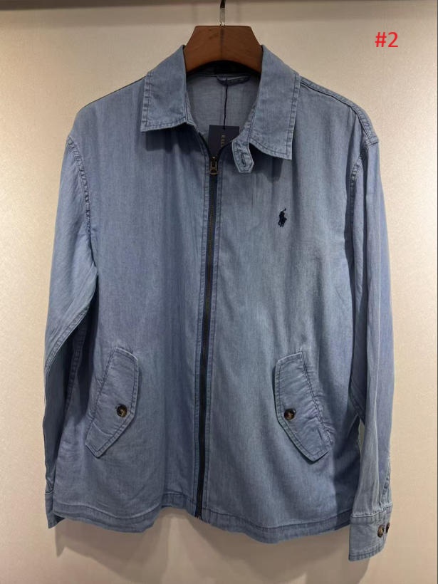 חולצת גינס עם רוכסן לגברים פולו ראלף לורן Ralph Lauren – תמונה 3