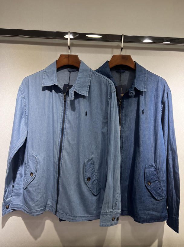 חולצת גינס עם רוכסן לגברים פולו ראלף לורן Ralph Lauren – תמונה 4