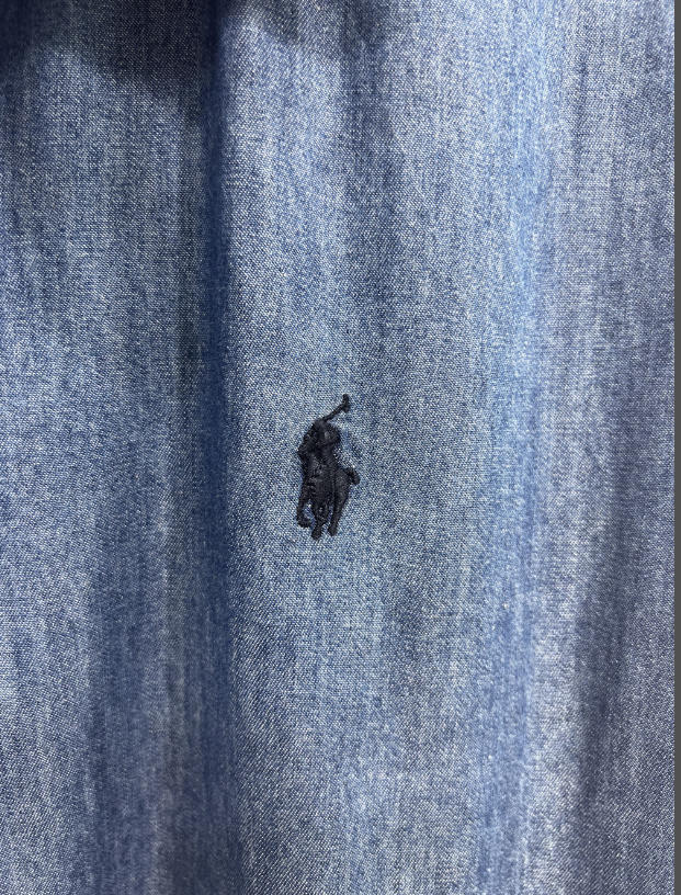 חולצת גינס עם רוכסן לגברים פולו ראלף לורן Ralph Lauren – תמונה 7