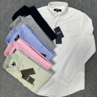 חולצה מכופתרת לגברים שרוול ארוך הוגו בוס BOSS